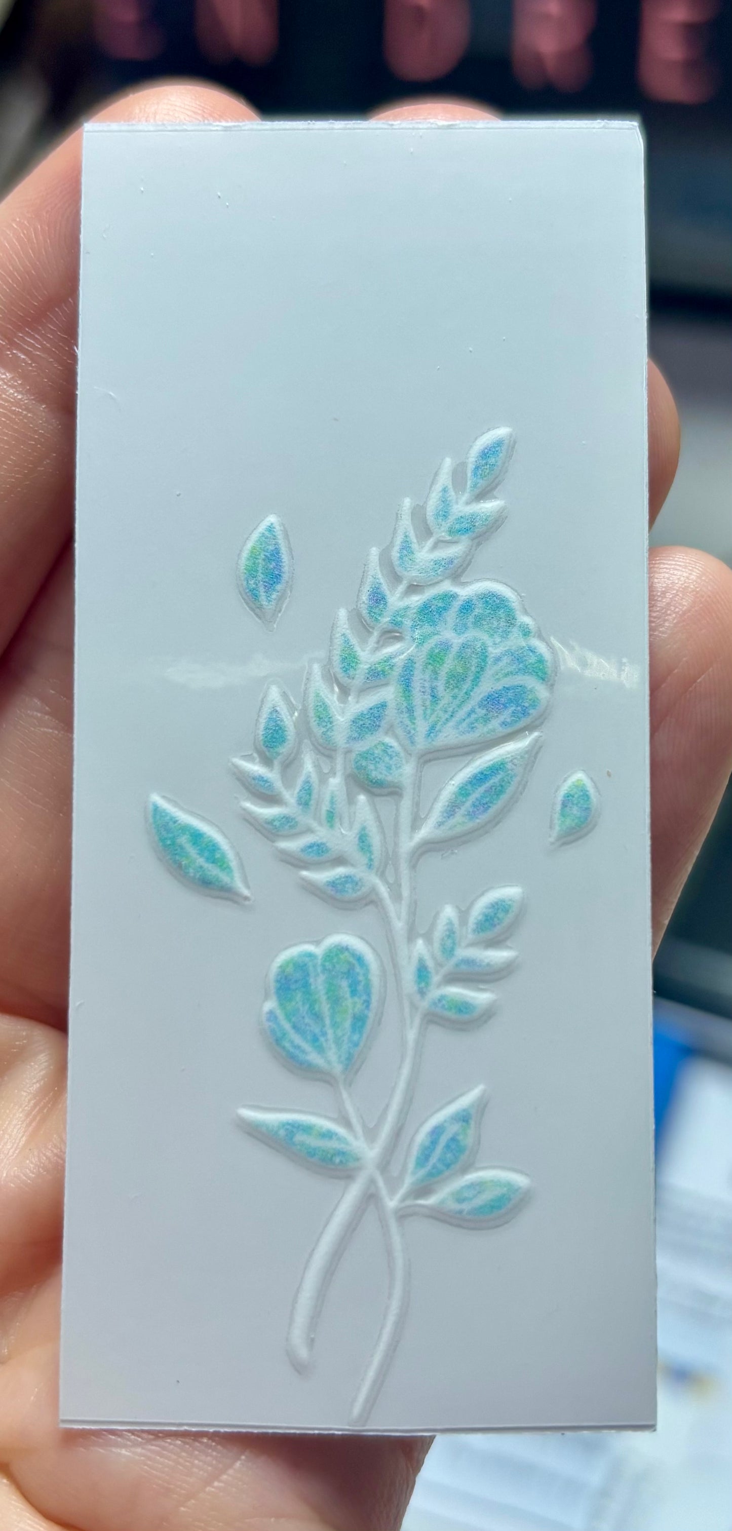 Blue Bouquet UV Transfer