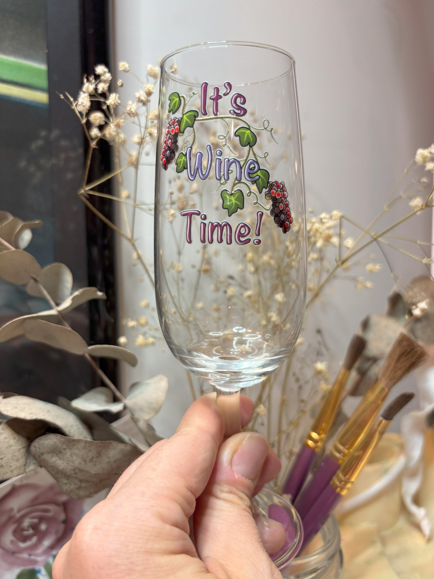 It's Wine Time! UV Transfer Sticker
