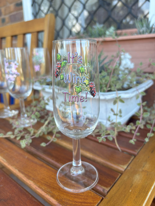 It's Wine Time! UV Transfer Sticker